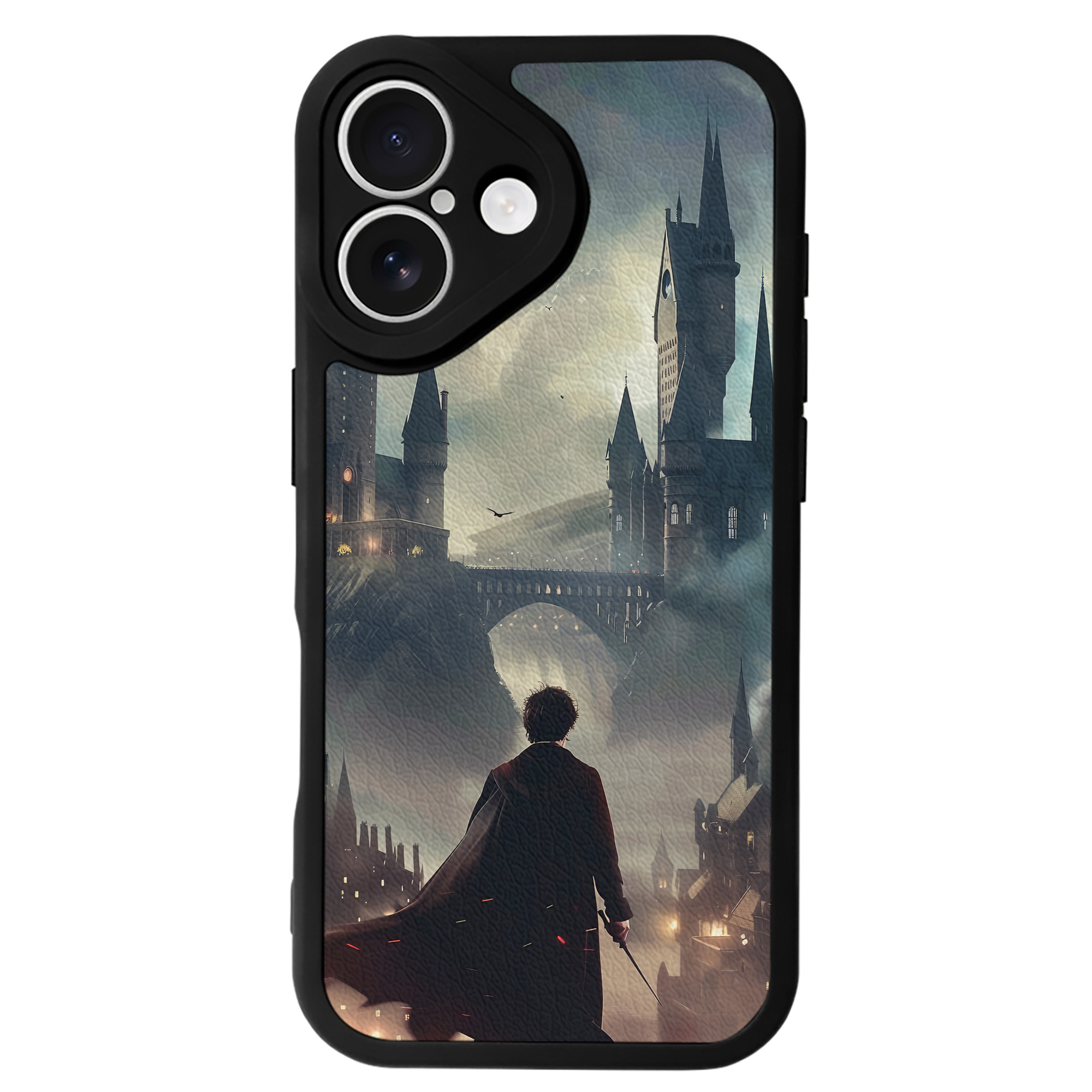 （画像用） Harry Potter ハリー・ポッターシリーズ 【iPhone 16シリーズ対応】シリコンスマホケース（レザー調） 材質：シリコン